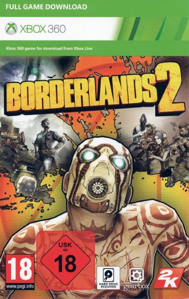 Код на загрузку Borderlands 2 для Microsoft Xbox 360