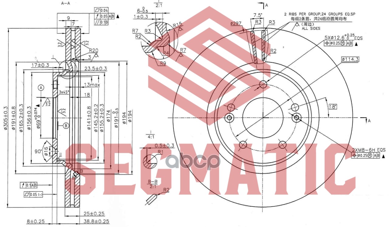 

Диск Тормозной SEGMATIC sbd30093146