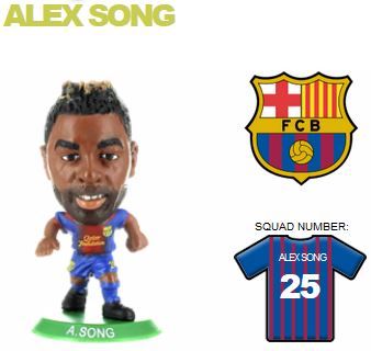 фото Фигурка футболиста /soccerstarz/ алекс сонг барселона /home kit/