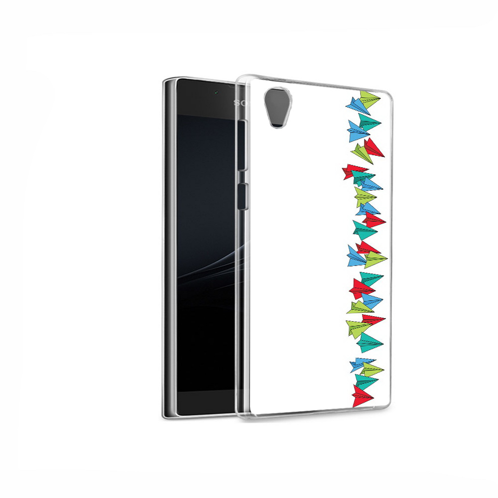 

Чехол MyPads Tocco для Sony Xperia L1 самолетики из листочков (PT66853.250.593), Прозрачный, Tocco