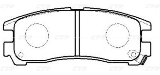 

Тормозные колодки Ctr GK0574