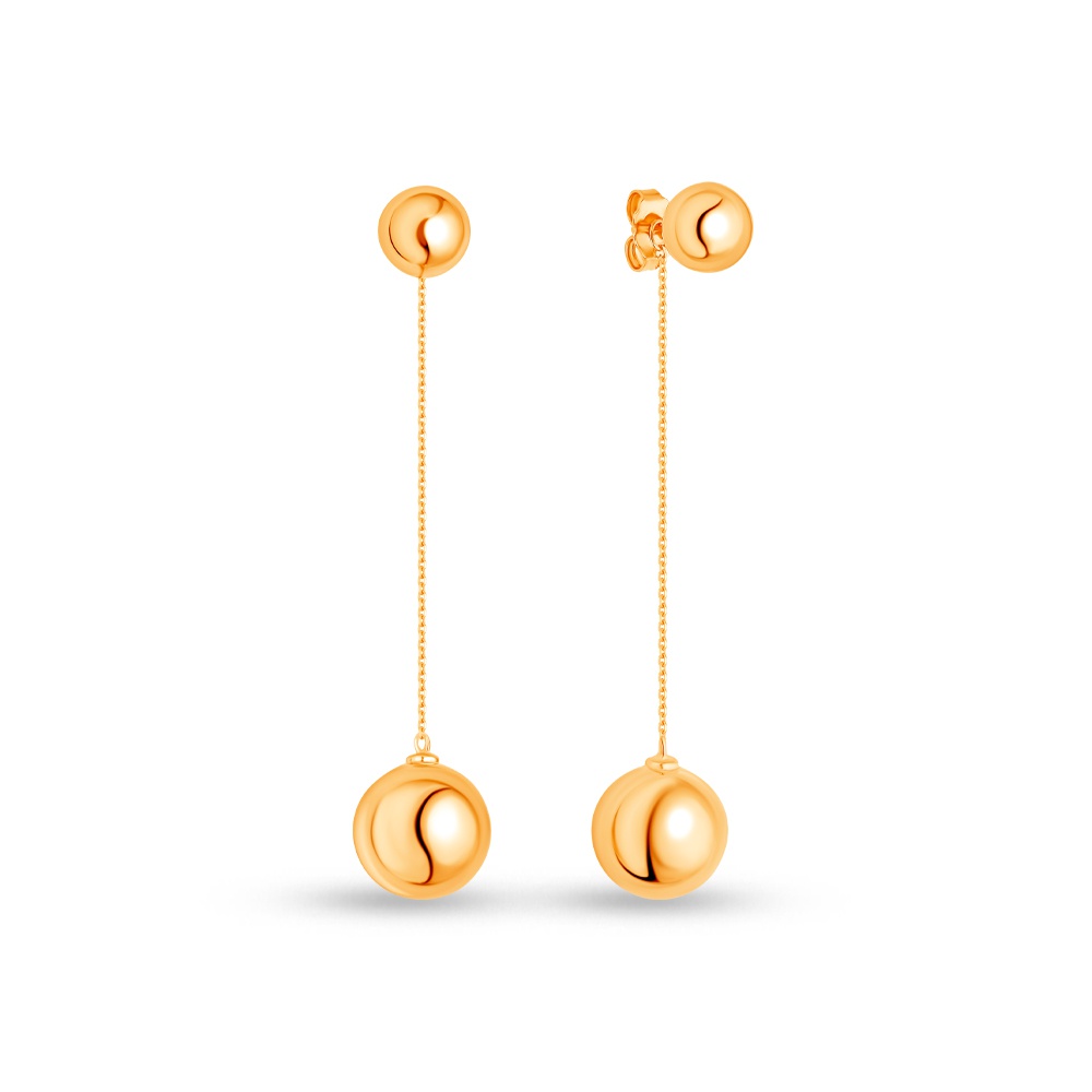 

Серьги джекеты из серебра 585Gold 702010379, 702010379