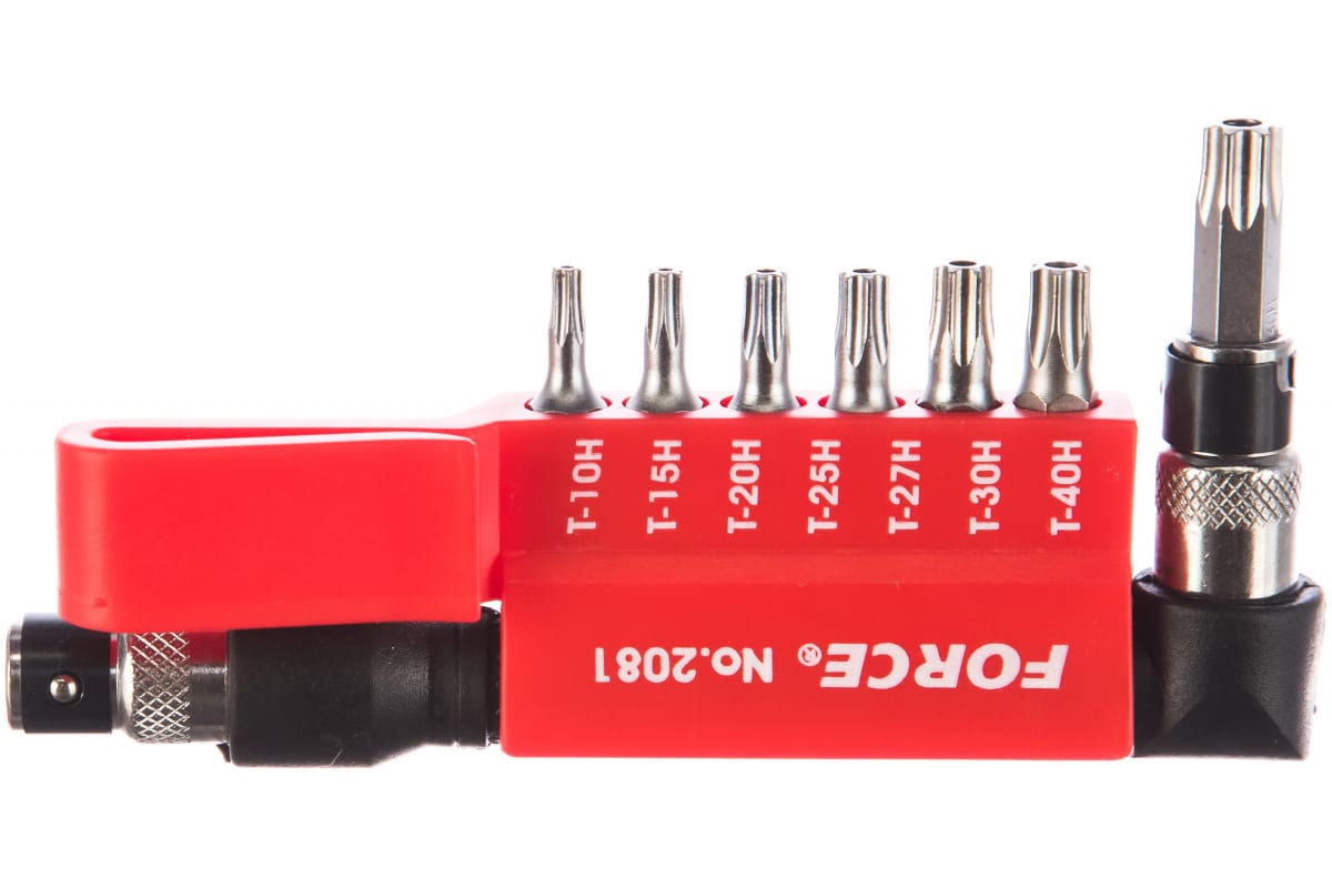 Отвертка С Битами Torx Т10н-Т40н 14Dr 8 Предметов Force 2081 FORCE 2081 2387₽