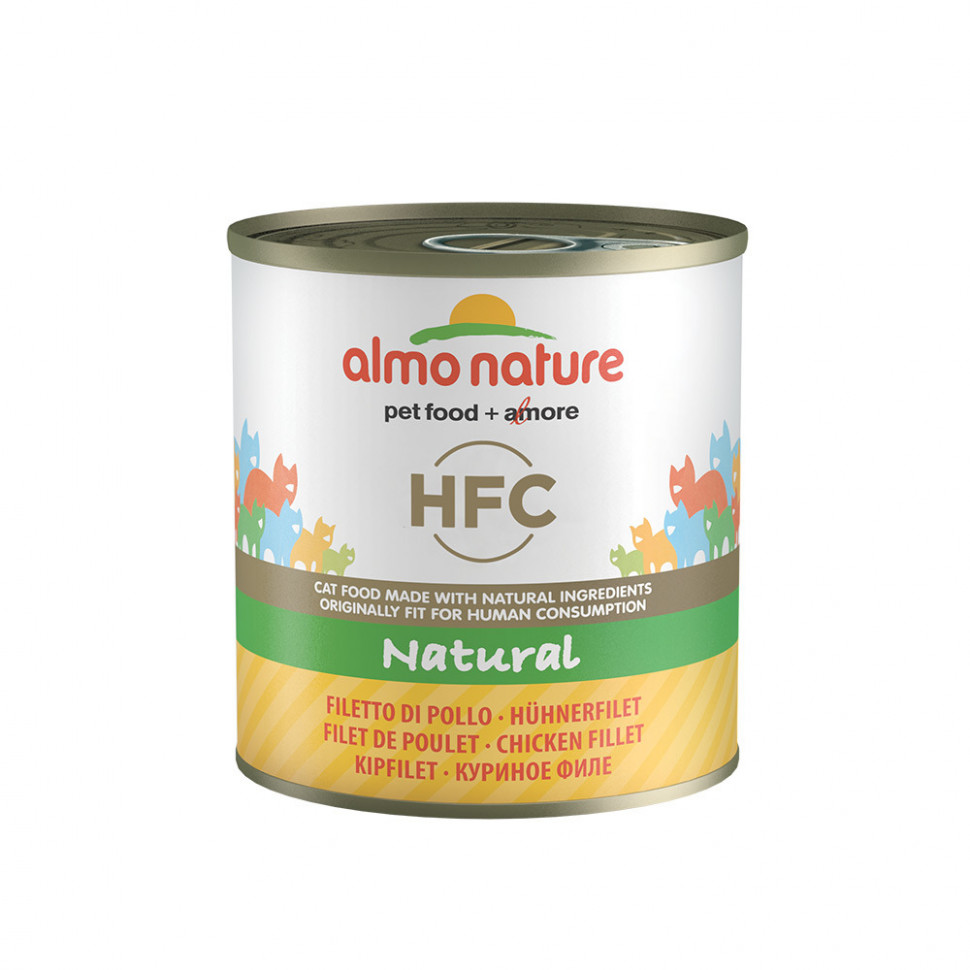 Консервы для кошек Almo Nature Classic с куриным филе, в бульоне, 12шт по 280г