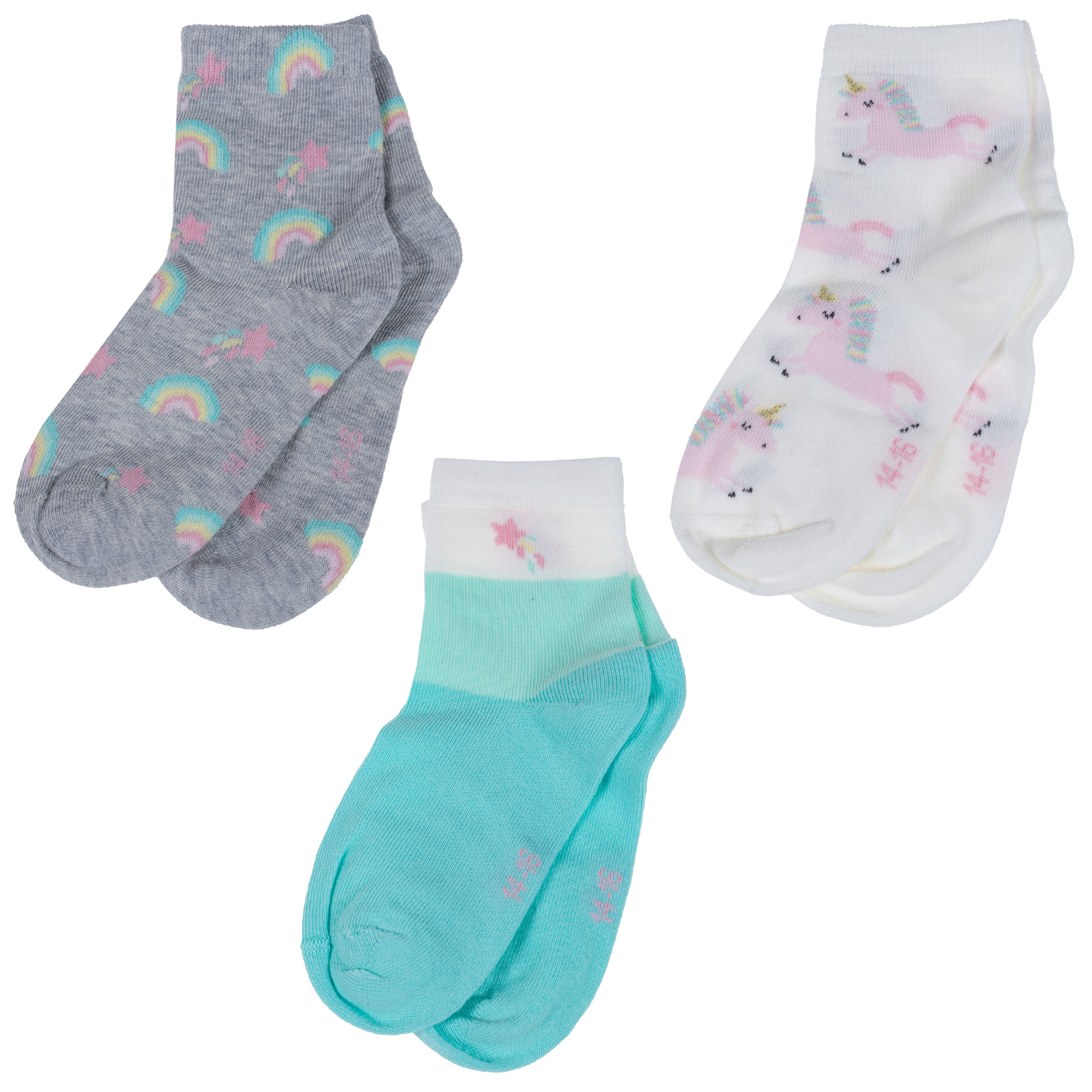

Носки детские Rusocks Д3-130145Д, микс, 14-16, Серый;белый;голубой, Д3-130145Д