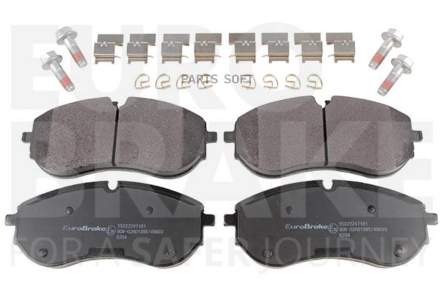 

Тормозные колодки EUROBRAKE дисковые передние 55022247161