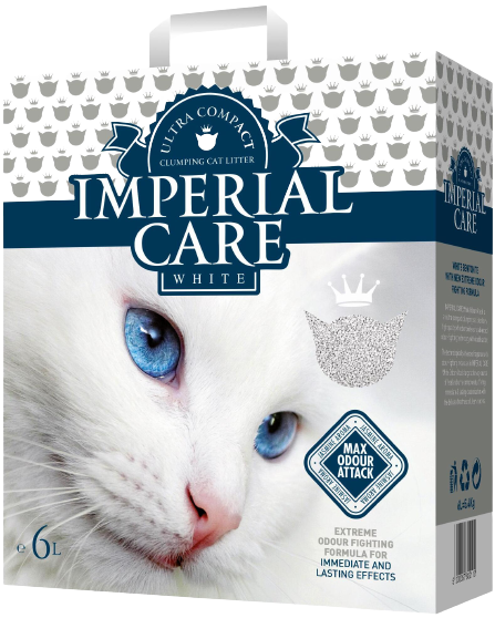 фото Комкующийся наполнитель кошачьего туалета imperial care white odour attack jasmine, 5.4кг