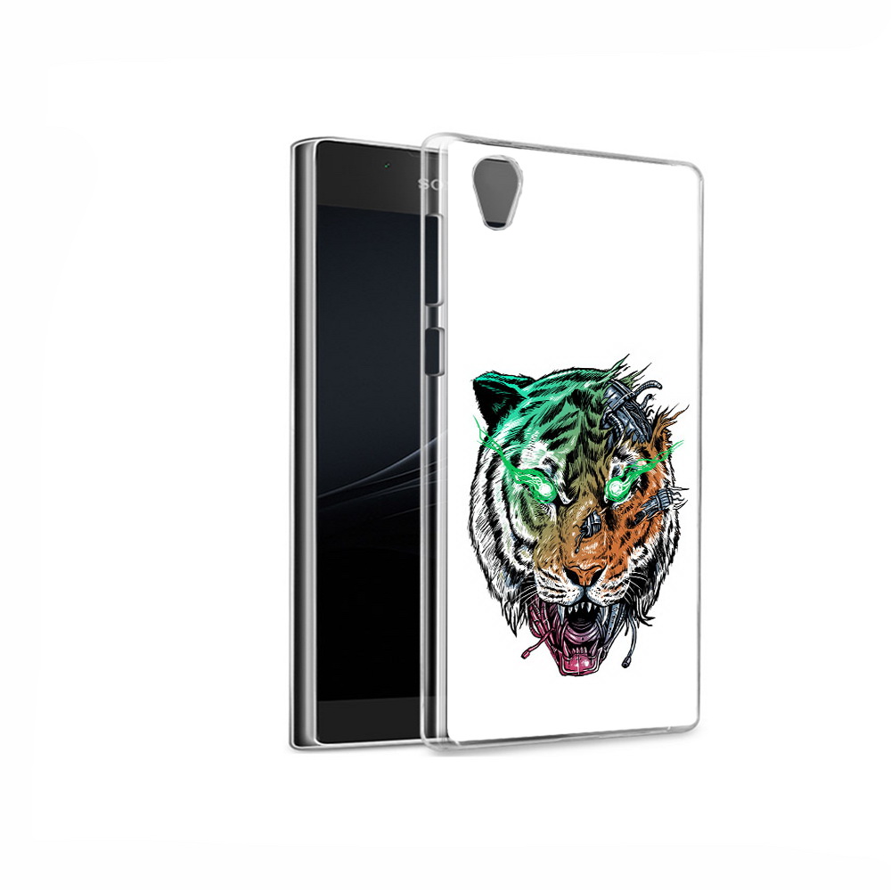 

Чехол MyPads Tocco для Sony Xperia L1 робо-тигр (PT66853.250.584), Прозрачный, Tocco
