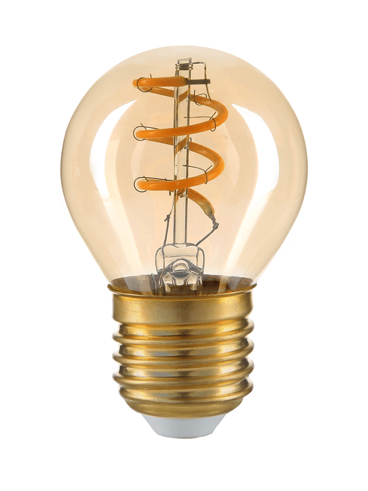 фото Лампа светодиодная hiper hiper led filament flexible globe 4w 180lm e27 2200k amber