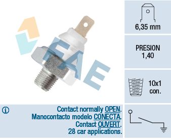 

Датчик Давления Масла FAE 12920