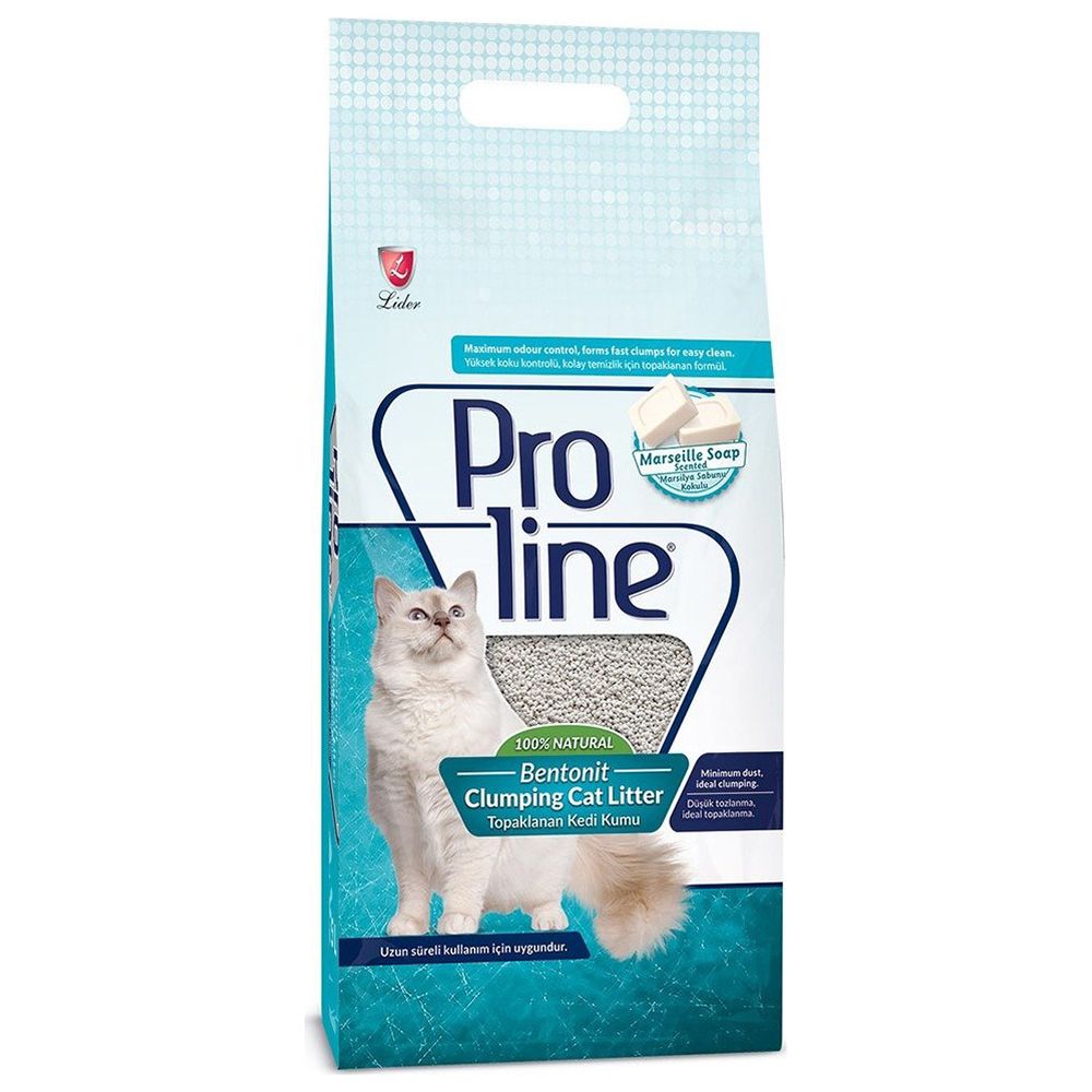 фото Комкующийся наполнитель для кошек proline бентонитовый, 8.5 кг, 10 л