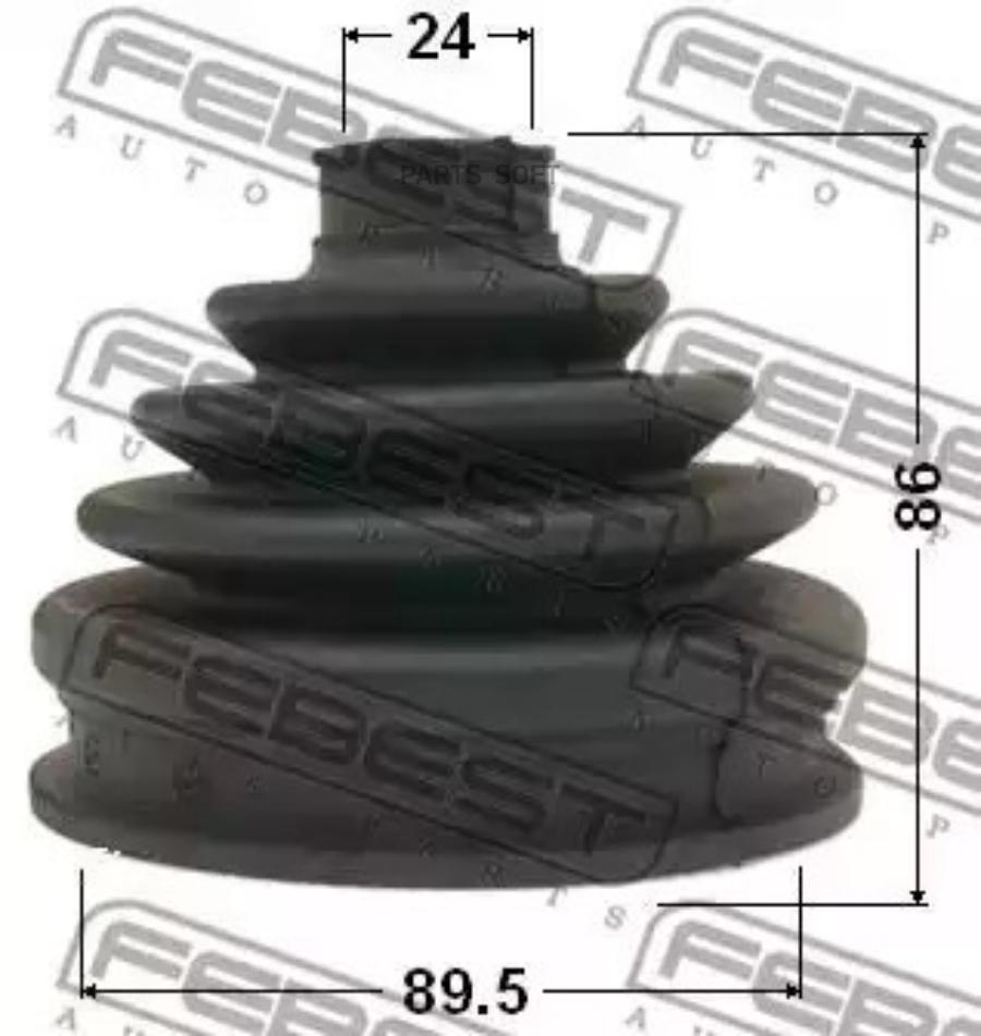 FEBEST Пыльник ШРУСа наружного (компл) BMW E46X5(E53) FEBEST 1917-E53 FEBEST 1917-E53