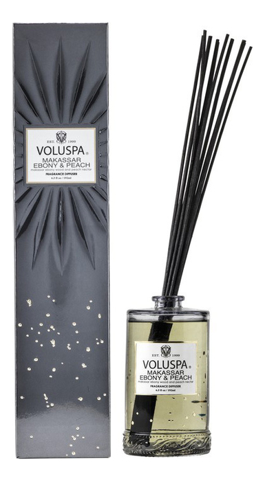 

Аромадиффузор VOLUSPA Makassar Ebony & Peach 192мл (черное дерево и персик), 115016