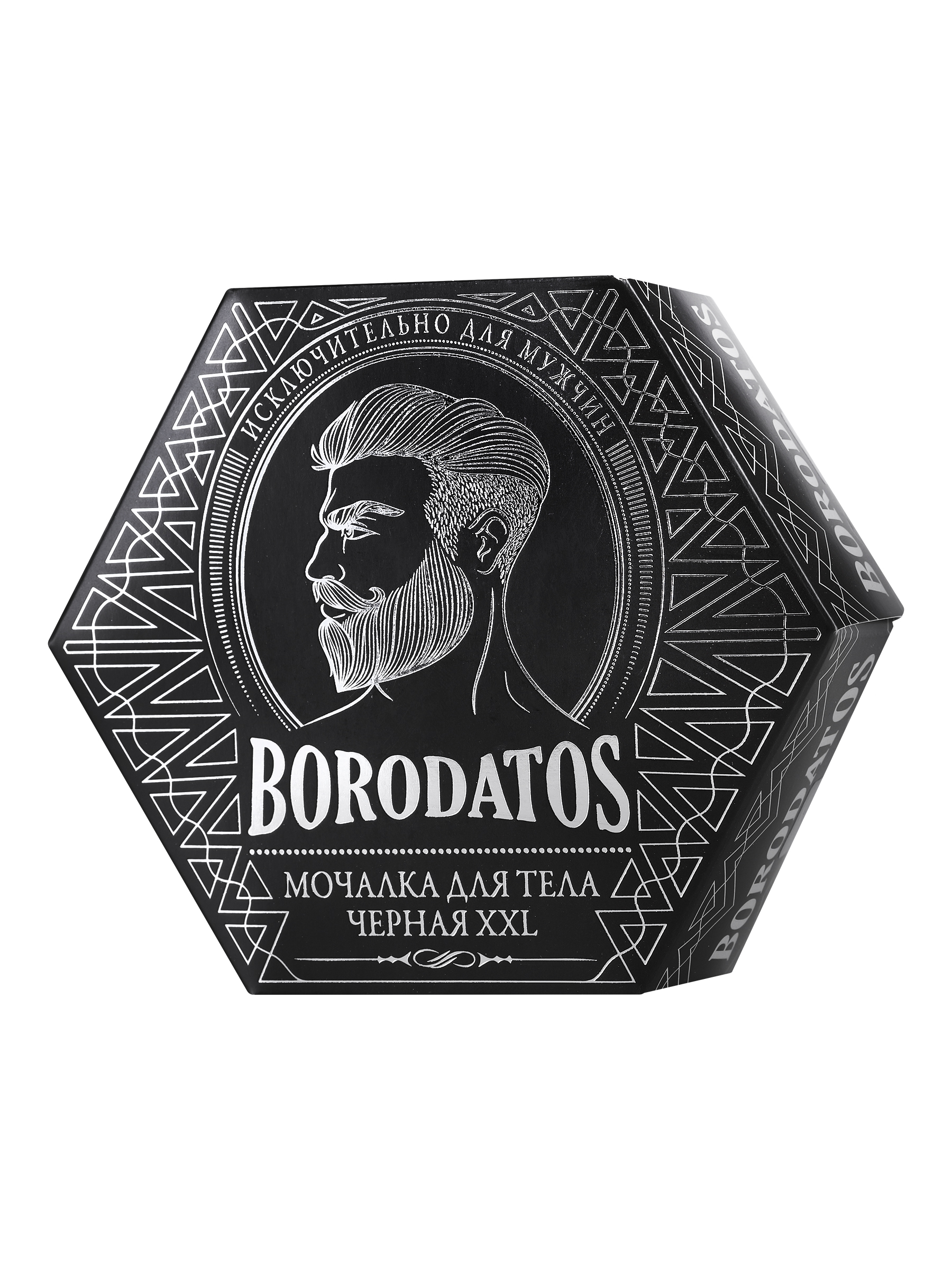 Мочалка для тела Borodatos, черная XXL «Borodatos»