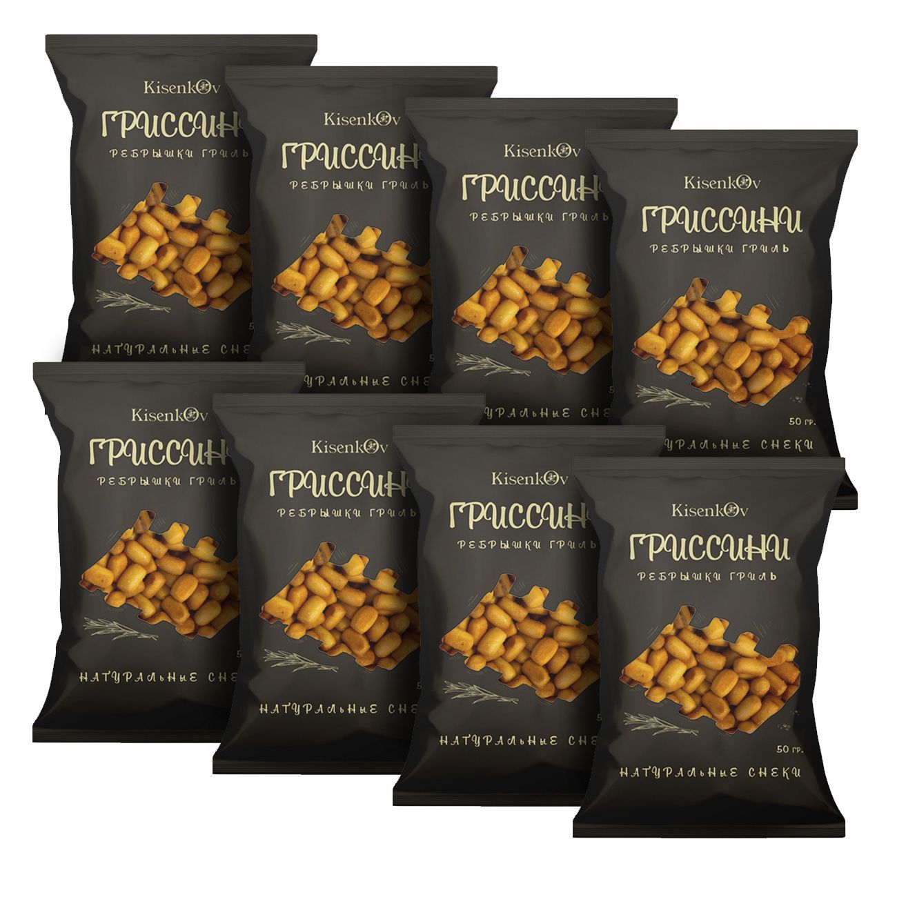 

Гриссини пшеничные KisenkOv со вкусом ребрышек гриль 50 г