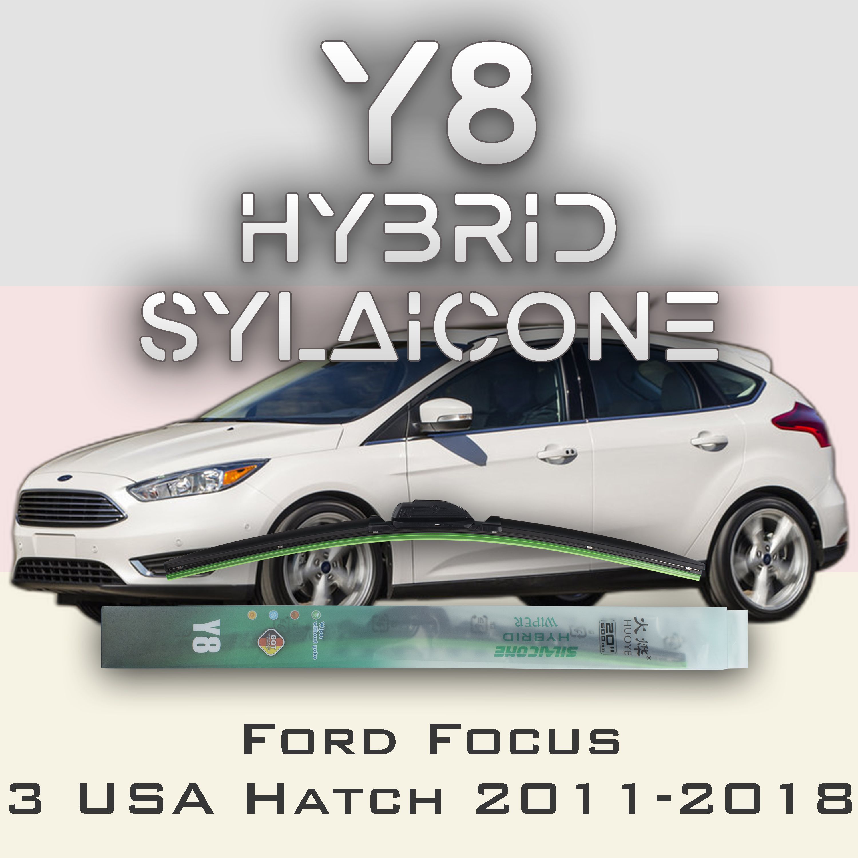 

Комплект щеток стеклоочистителя HUOYE Y8-Ford Focus USA Hatchback 3 пок. 2011-2018, Y8