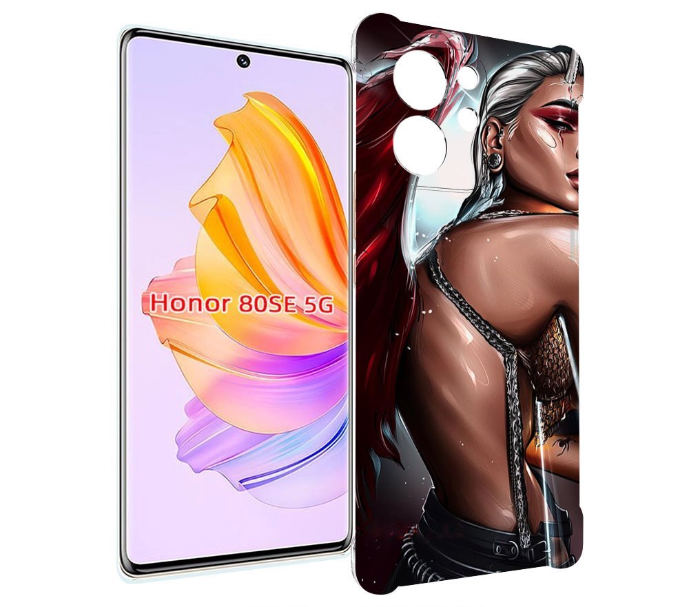 

Чехол MyPads девушка-с-крыльями женский для Honor 80 SE, Прозрачный, Tocco