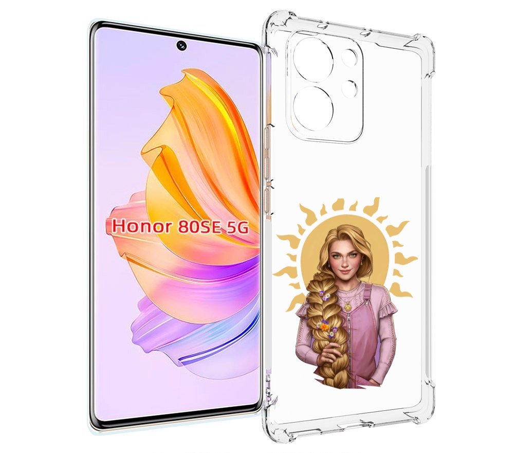 

Чехол MyPads девушка-с-большой-косой для Honor 80 SE, Прозрачный, Tocco