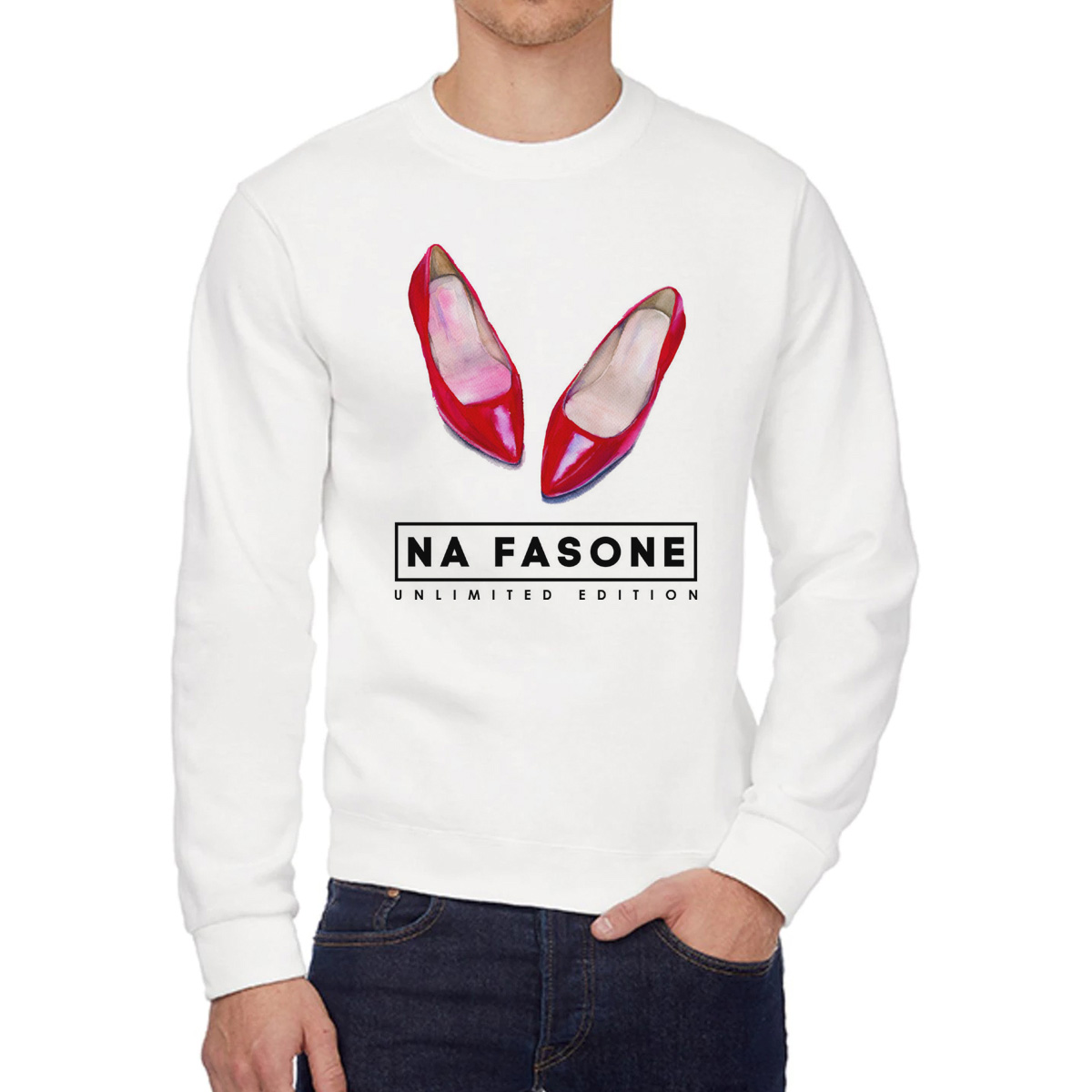 

Свитшот унисекс CoolPodarok W01542 белый 44 RU, 44W01542