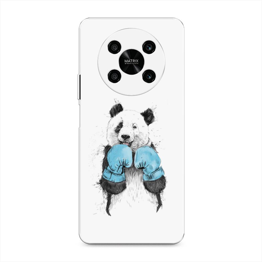 

Чехол на Honor X9 4G "Панда боксер", Голубой;белый;серый, 6108150-1