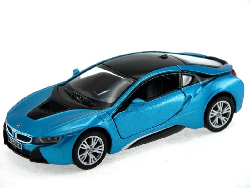 

Модель машины Kinsmart КТ5379, 2 BMW i8 1:36 синяя инерционная, Синий, 53792