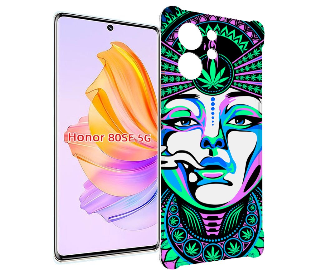 

Чехол MyPads девушка-любит-траву-абстракция для Honor 80 SE, Прозрачный, Tocco