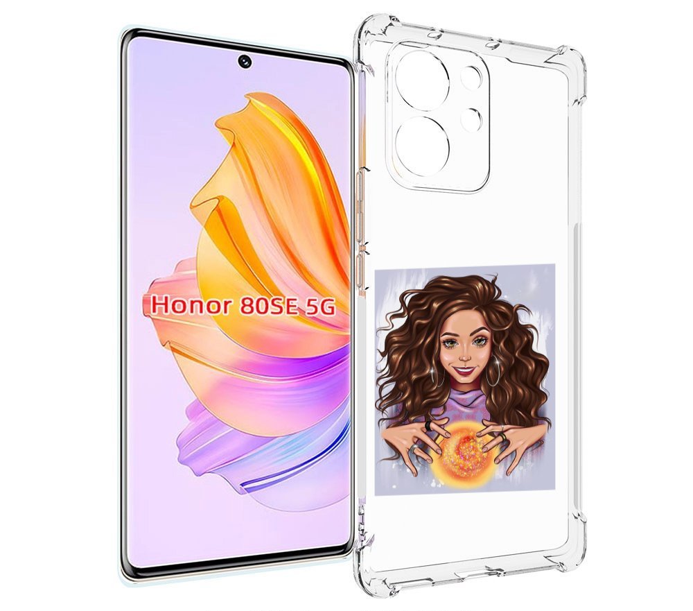 

Чехол MyPads девушка-волшебница для Honor 80 SE, Прозрачный, Tocco