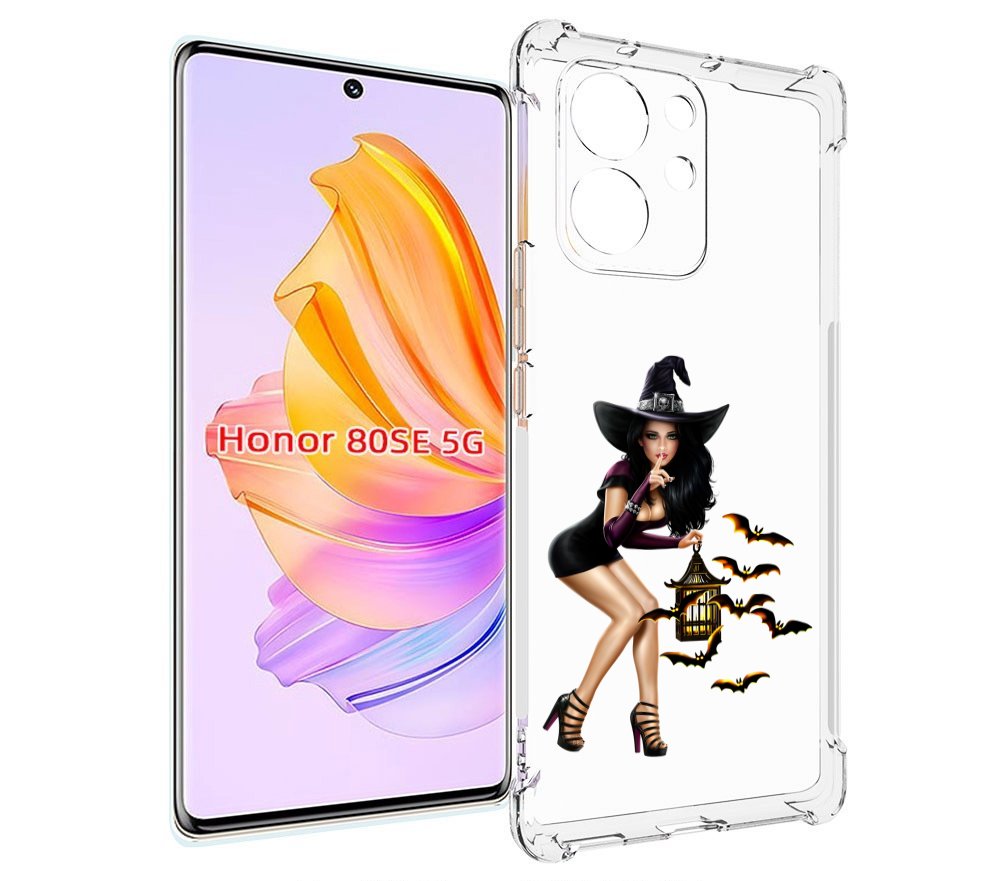 

Чехол MyPads девушка-ведьма женский для Honor 80 SE, Прозрачный, Tocco