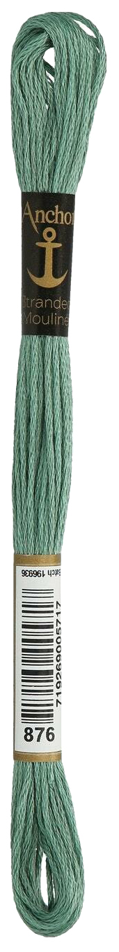 

Нитки мулине Anchor Stranded Cotton 4635000-00876 8 м зеленый