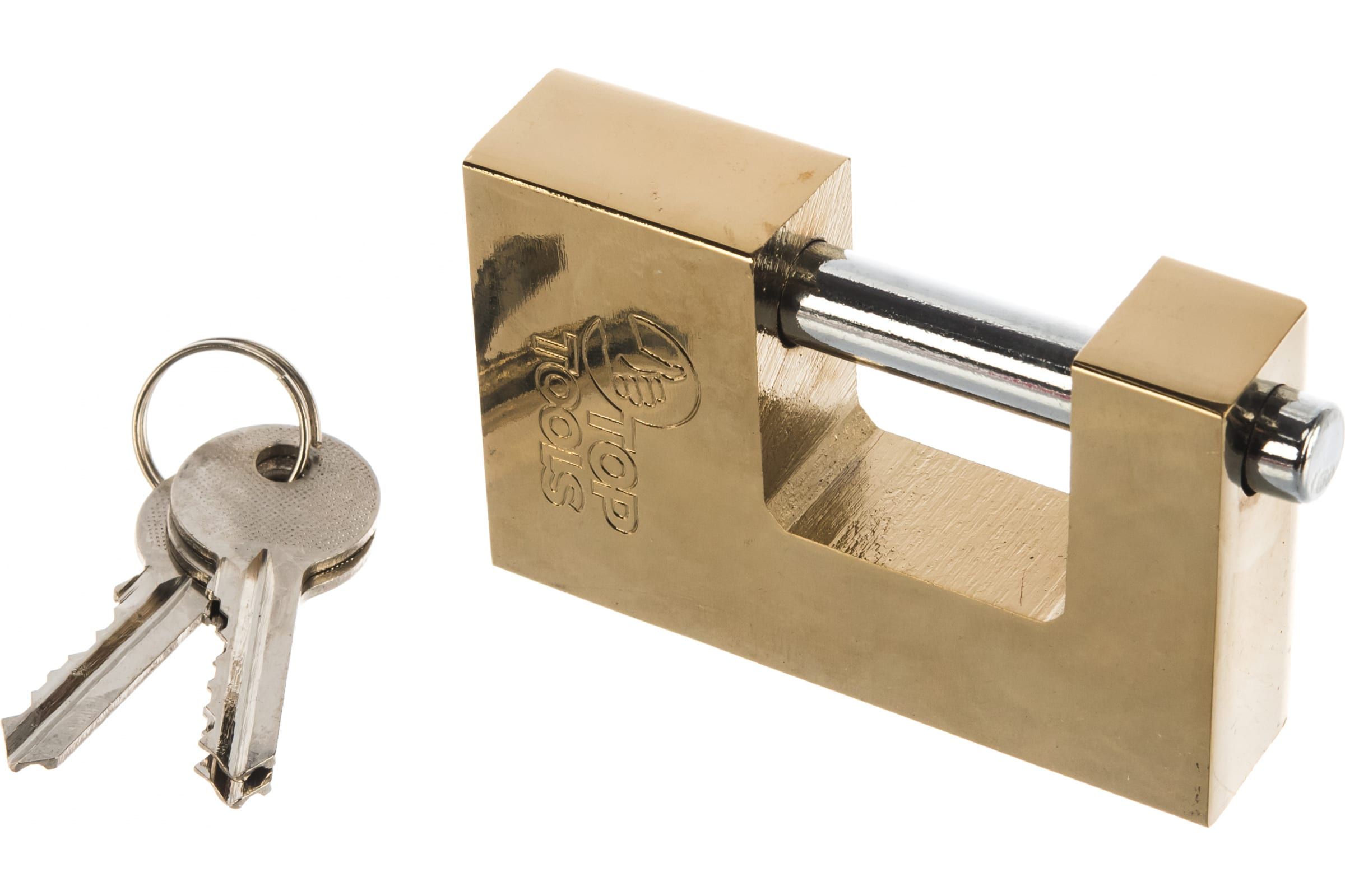 

Top Tools Замок висячий цилиндровый, 90 мм, 2 ключа 90U263