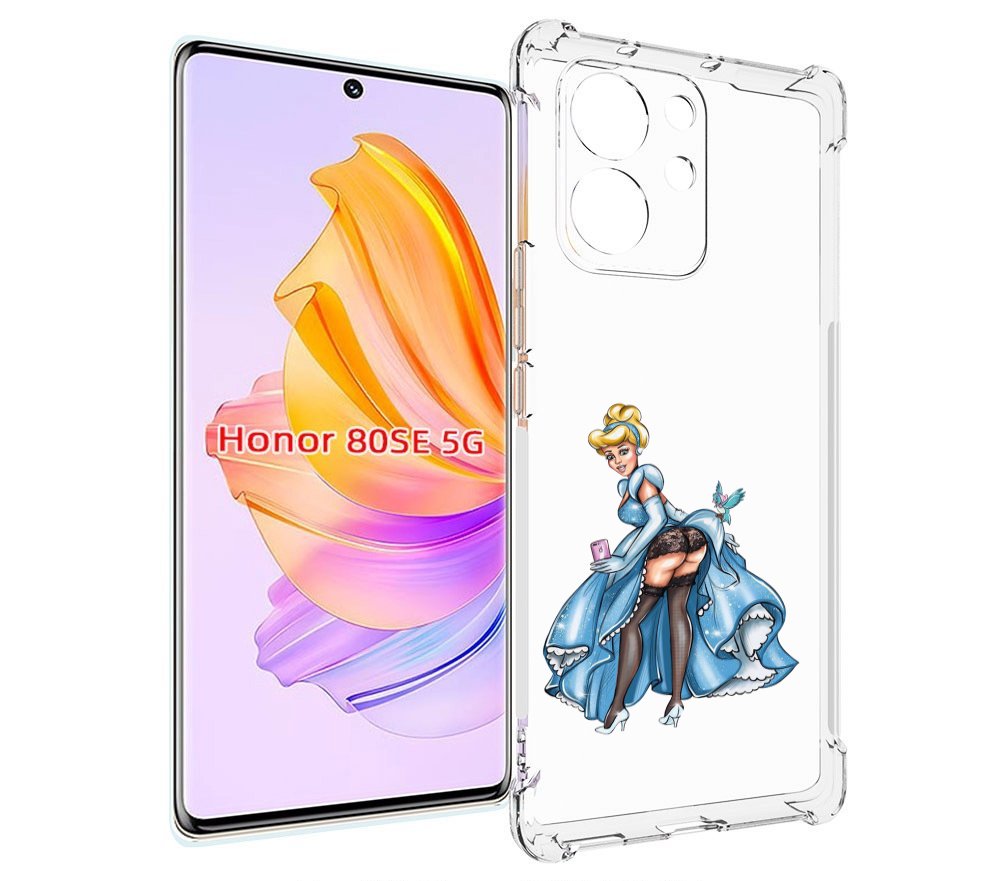 

Чехол MyPads девушка-в-платье-красивая женский для Honor 80 SE, Прозрачный, Tocco