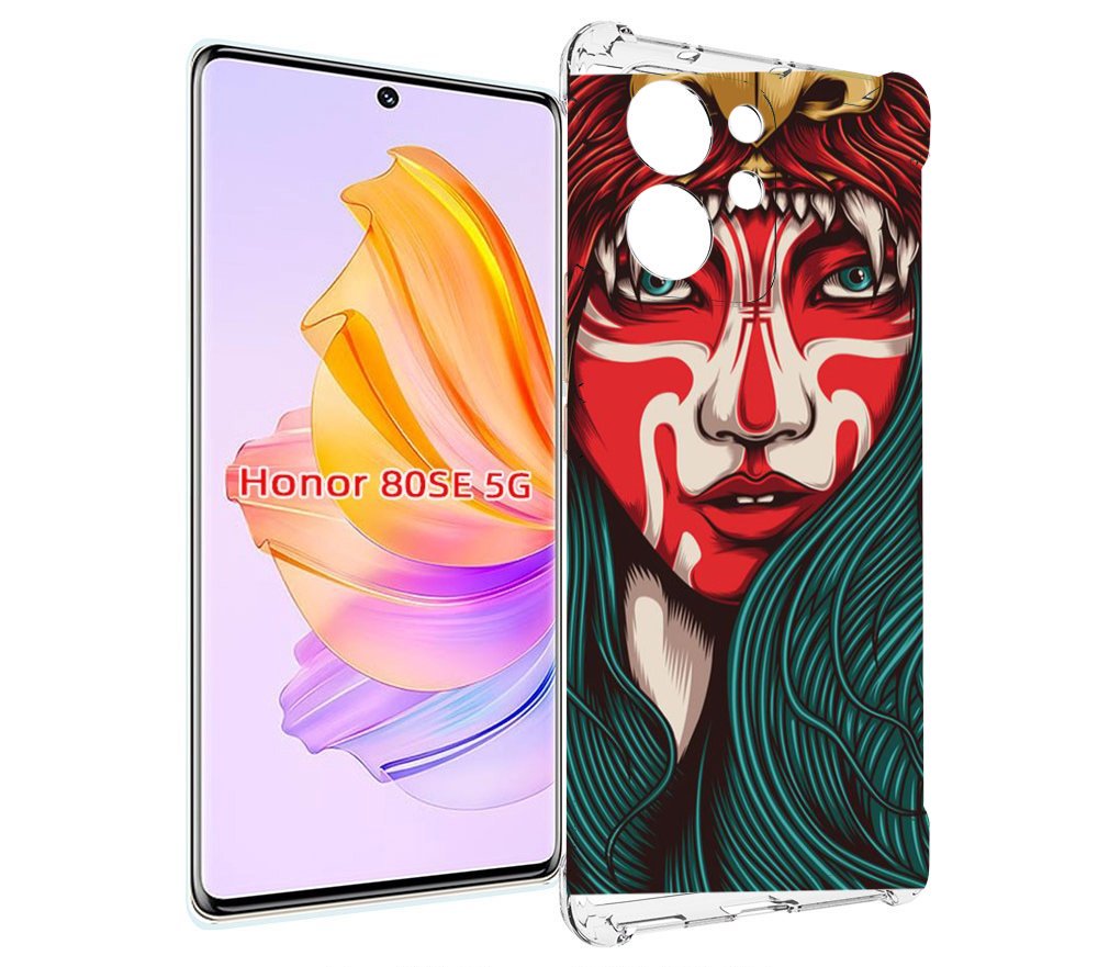 

Чехол MyPads девушка-в-маскировке для Honor 80 SE, Прозрачный, Tocco