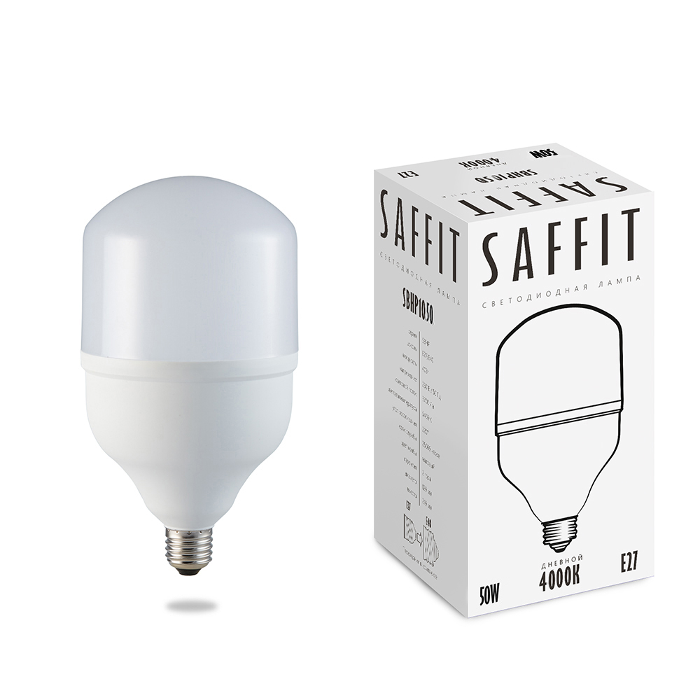 

Лампочка светодиодная Saffit SBHP1050, 50Вт E27-E40 175-265V белый, 55094, SBHP1050