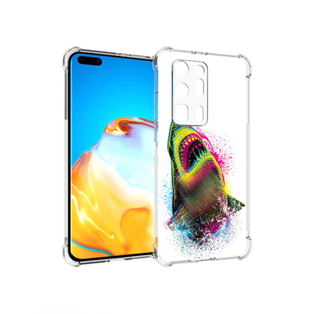 

Чехол MyPads Tocco для Huawei P40 Pro+ челюсти-2, Прозрачный, Tocco