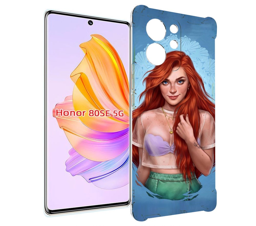 

Чехол MyPads девушка-в-голубом-фоне женский для Honor 80 SE, Прозрачный, Tocco
