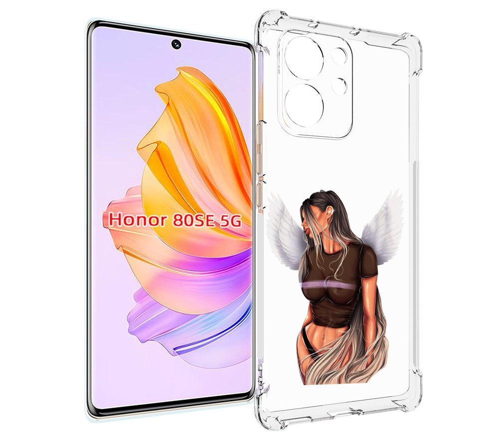 

Чехол MyPads девушка-ангел-с-крыльями женский для Honor 80 SE, Прозрачный, Tocco