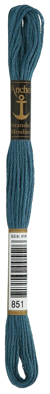 

Нитки мулине Anchor Stranded Cotton 4635000-00851 8 м голубой, Разноцветный