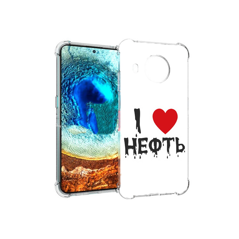 

Чехол MyPads Tocco для Nokia X20 нефть (PT159436.101.522), Прозрачный, Tocco
