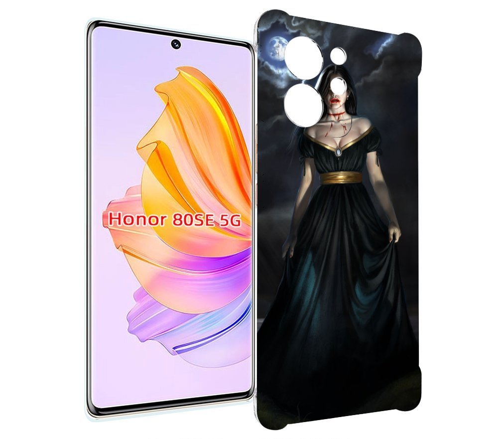 

Чехол MyPads девушка с порезом на горле женский для Honor 80 SE, Прозрачный, Tocco