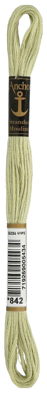 

Нитки мулине Anchor Stranded Cotton 4635000-00842 8 м зеленый