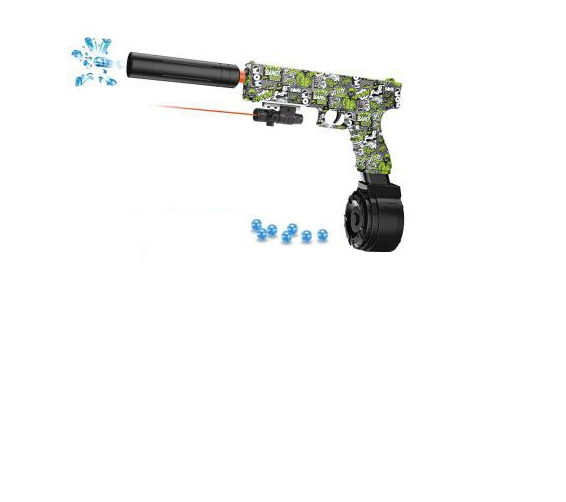 Игрушечный пистолет Matreshka GLOCK электрический бластер с орбизами зеленый электрический водный пистолет игрушечный на аккумуляторах 60 см cy036