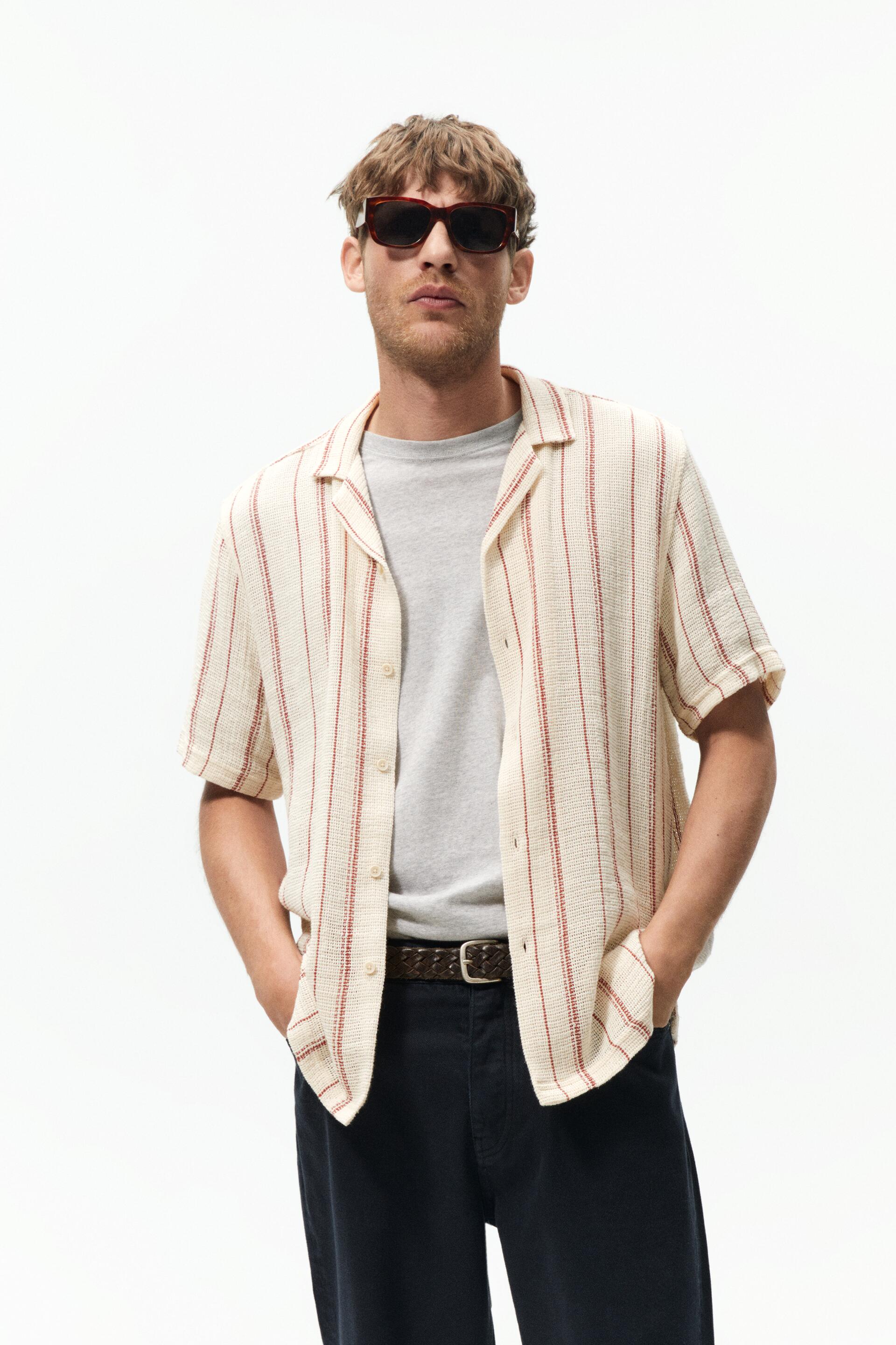 

Рубашка мужская ZARA 04514108 красная XL (доставка из-за рубежа), 04514108