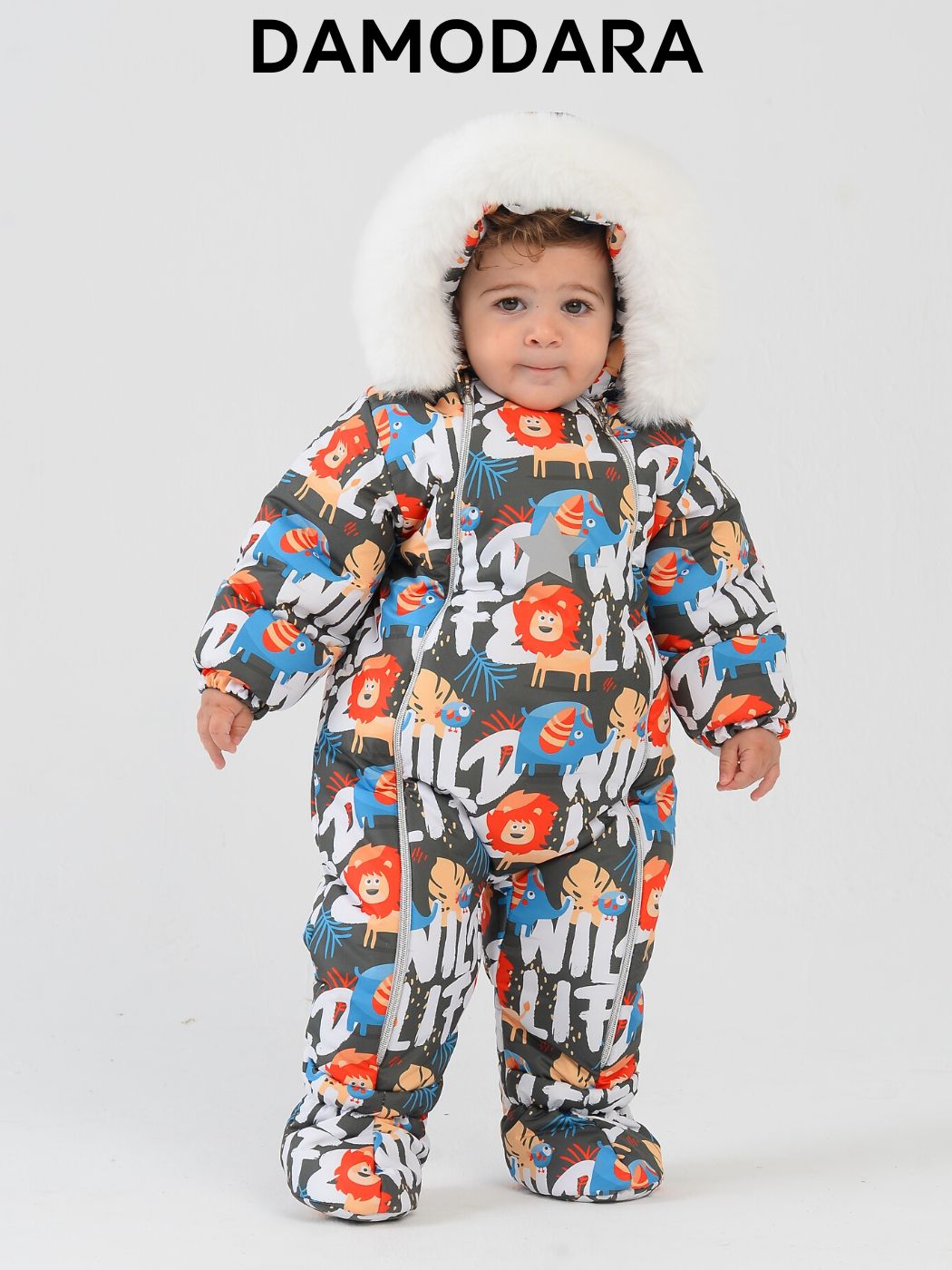 

Комбинезон детский Malek-Baby 264ш/2, Львята синие слонята, 80, Разноцветный, 264ш/2