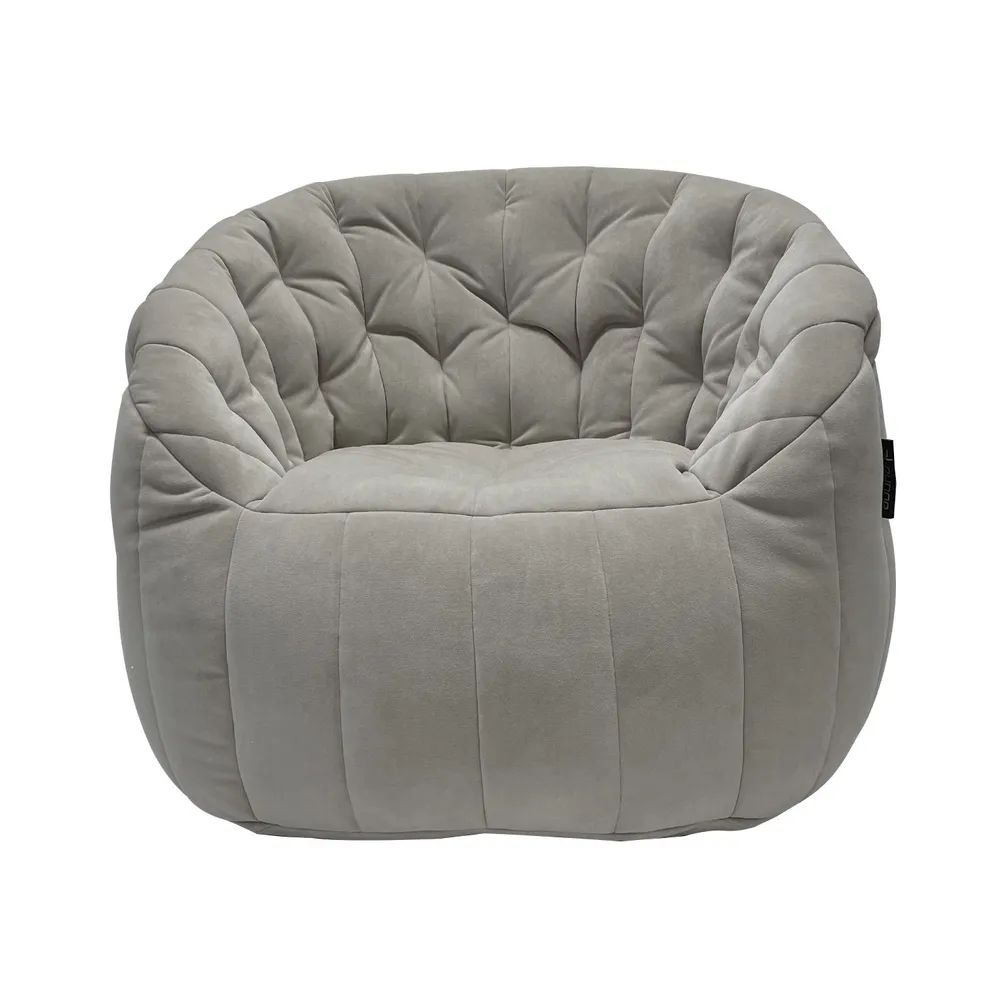 

Бескаркасное кресло aLounge - Butterfly Sofa - Tundra Spring (велюр, светло-серый), Butterfly Sofa