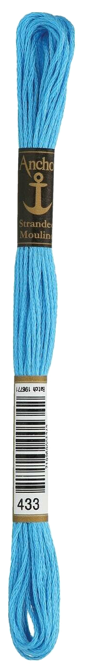 

Нитки мулине Anchor Stranded Cotton 4635000-00433 8 м голубой, Разноцветный