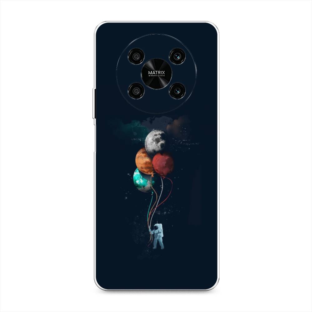 

Чехол на Honor X9 4G "Космонавт с шариками", Разноцветный, 6108150-4