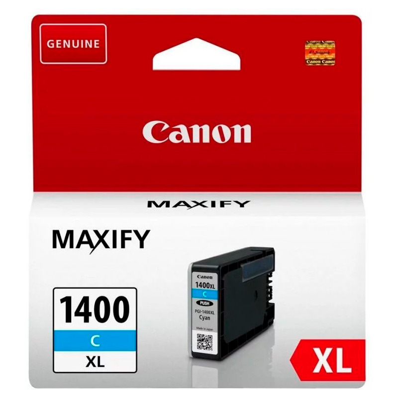 

Картридж для струйного принтера Canon PGI-1400XLC голубой, оригинальный, PGI-1400XLC