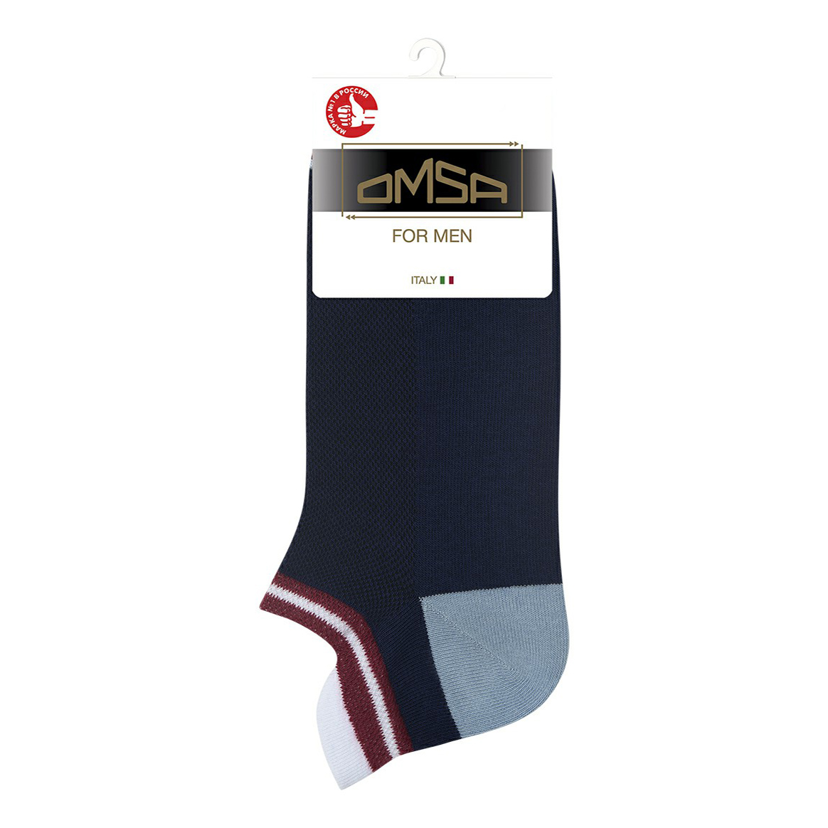 

Носки мужские Omsa синие 45-47, Синий