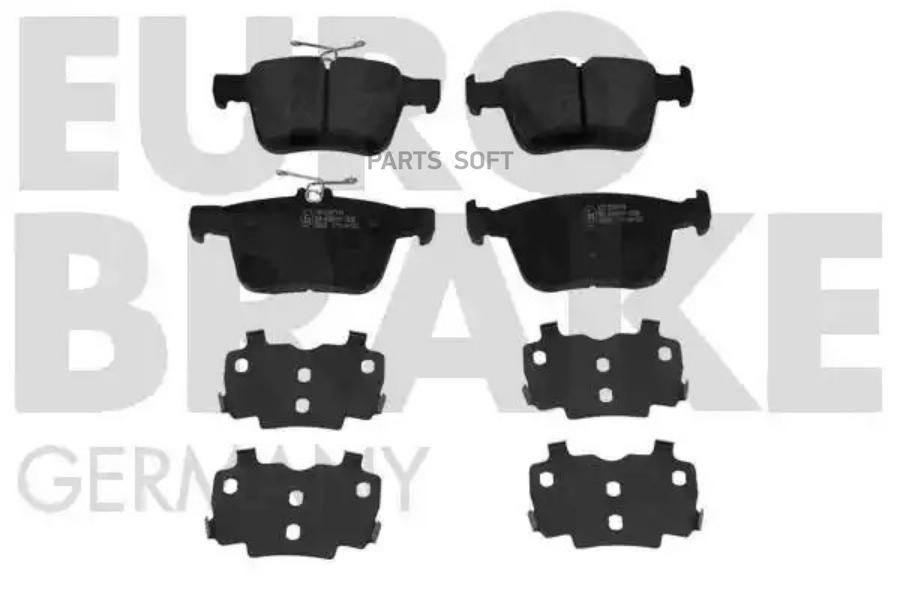 

Тормозные Дисковые Колодки Передние С Органическо EUROBRAKE 55022247114