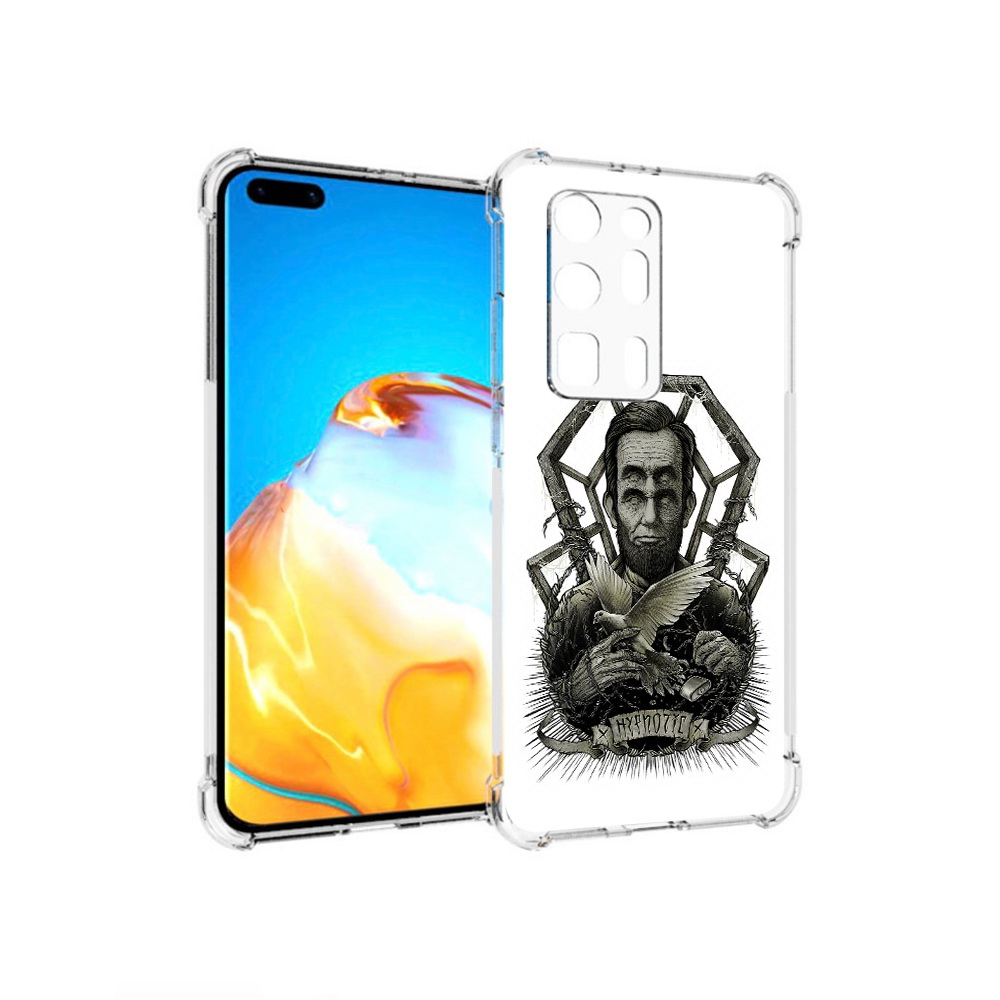 

Чехол MyPads Tocco для Huawei P40 Pro+ франклин абстракция, Прозрачный, Tocco